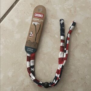 Sunglasses Retainer - Red, White, and Blue